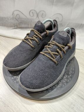 Allbirds Womens Wool Runner Mizzle Dark Charcoal Water Resistant Sneakers SIZE 9